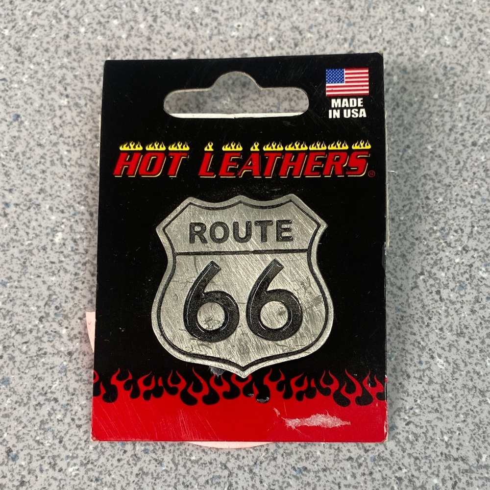 Hot Leathers Route 66 Silver Pin